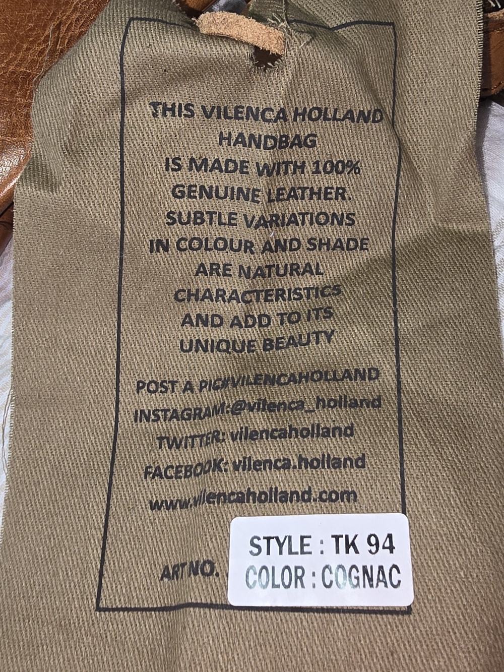 Vilenca Holland Genuine Leather Unisex Brown Waist Bag - Picture 4 of 11